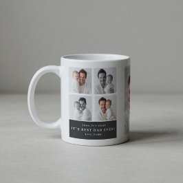 Bästa pappa någonsin Personlig fotokollage Kaffemugg