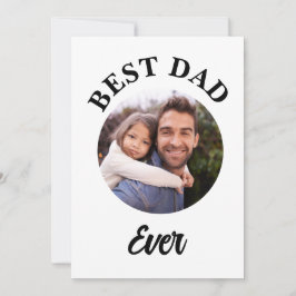 Bästa pappa någonsin Personlig fotomall Julkort