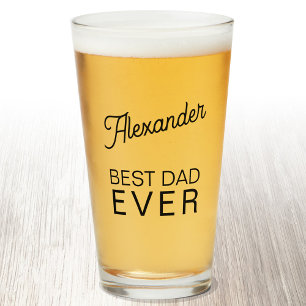 Bästa Pappa någonsin Personlig Namn Beer Glaskopp