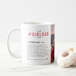 Bästa pappa någonsin | Personlig #PappaTillTjej 2 Kaffemugg