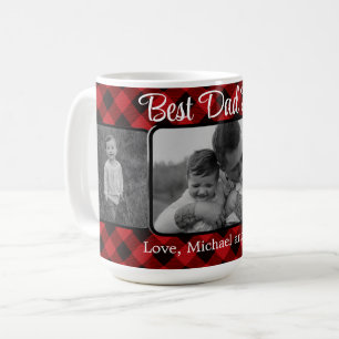 Bästa Pappa någonsin, personlig röd Play mönster Kaffemugg