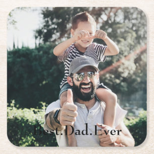 Bästa Pappa någonsin-Personligen Foto Fars dag Underlägg Papper Kvadrat