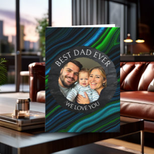 Bästa Pappa någonsin Personligen Fotomall Kort
