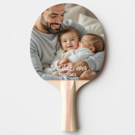 Bästa pappa någonsin personligt namn och foto pingisracket