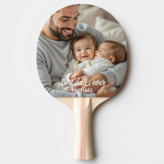 Bästa pappa någonsin personligt namn och foto pingisracket