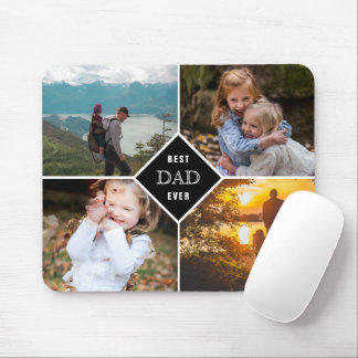 Bästa Pappa någonsin, Photo Collage Anpassningsbar Musmatta