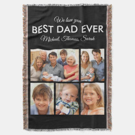 Bästa Pappa någonsin Photo Collage Fars dag Filt