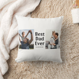 Bästa Pappa någonsin Photo Collage Fars dag Gift Kudde