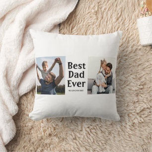 Bästa Pappa någonsin Photo Collage Fars dag Gift Kudde