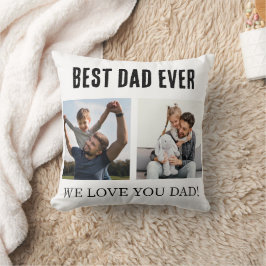 Bästa Pappa någonsin Photo Collage Fars dag Gift Kudde