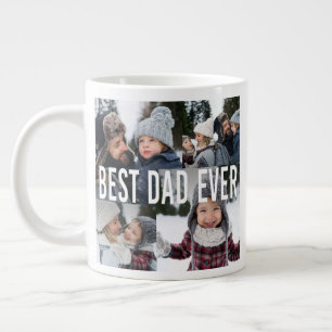 Bästa Pappa någonsin Photo Collage Fars dag Jumbo Mugg