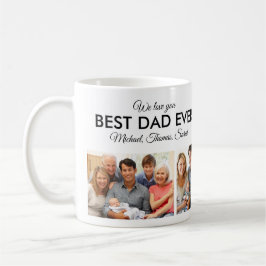Bästa Pappa någonsin Photo Collage Fars dag Kaffemugg