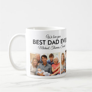 Bästa Pappa någonsin Photo Collage Fars dag Kaffemugg