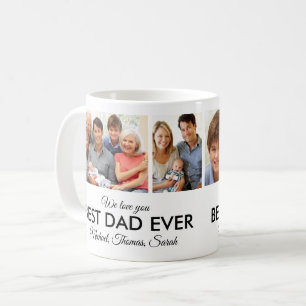 Bästa Pappa någonsin Photo Collage Fars dag Kaffemugg