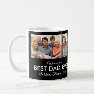 Bästa Pappa någonsin Photo Collage Fars dag Kaffemugg