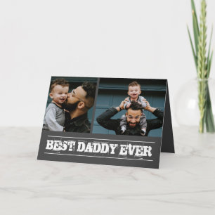 Bästa Pappa någonsin Photo Collage Fars dag Kort