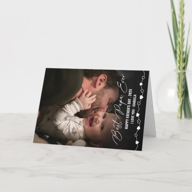 Bästa Pappa någonsin Photo Fars dag Kort (Framsida)