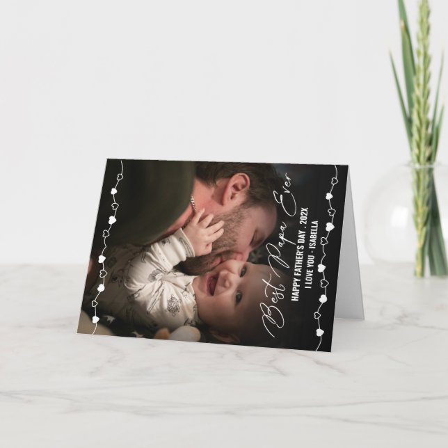 Bästa Pappa någonsin Photo Fars dag Kort (Framsida)