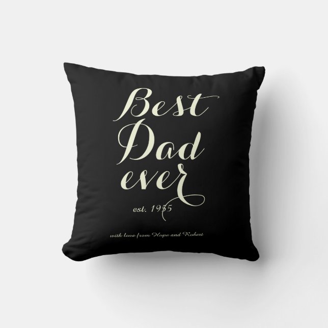 Bästa Pappa någonsin - Pillow för bulls Öga Kudde (Framsida)