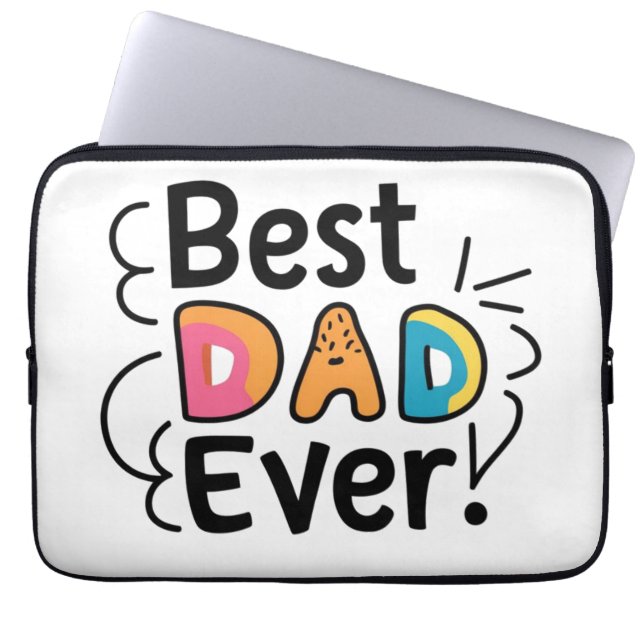 Bästa pappa någonsin present. Fars dag Laptop Fodral (Framsidan)