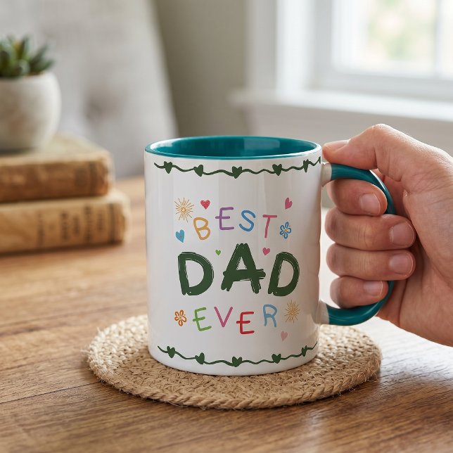 Bästa pappa någonsin present till pappa fars dag mugg (Skapare uppladdad)