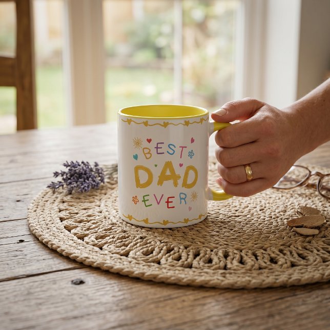 Bästa pappa någonsin present till pappa fars dag mugg (Skapare uppladdad)