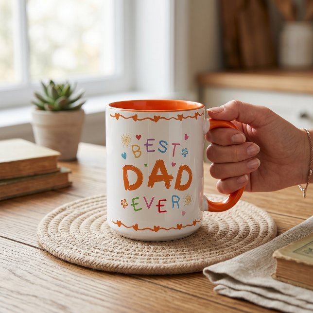 Bästa pappa någonsin present till pappa fars dag mugg (Skapare uppladdad)
