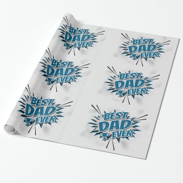 Bästa Pappa någonsin Presentpapper (Utrullad)