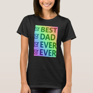 Bästa Pappa någonsin, Pride Proud LGBTQ Manar-gåvo T Shirt