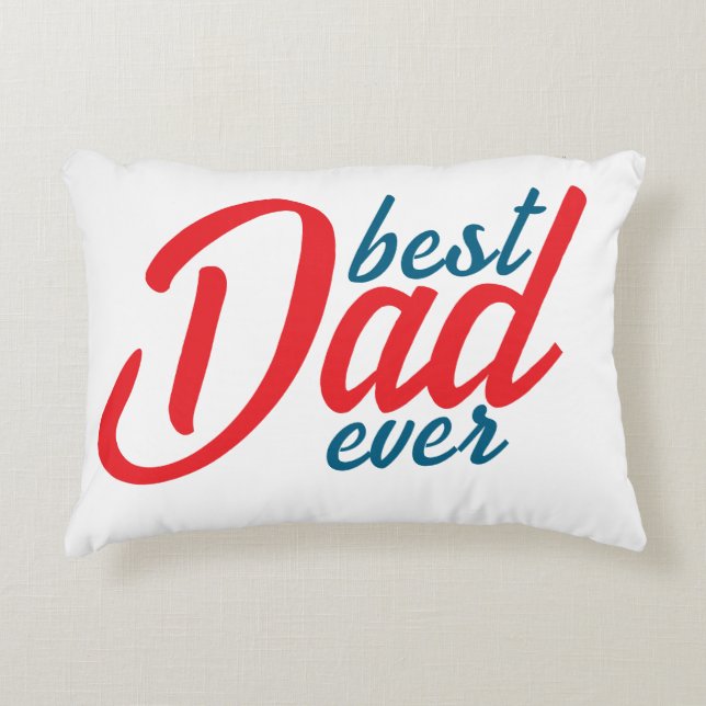 Bästa Pappa någonsin Prydnadskudde (Framsidan)