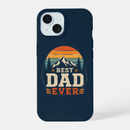 Bästa pappa någonsin Retro berg telefonfodral