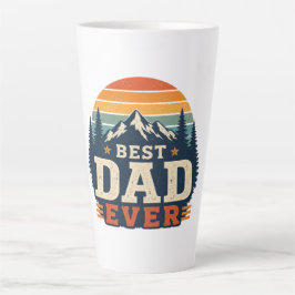 Bästa pappa någonsin Retro bergsolnedgångsmugg