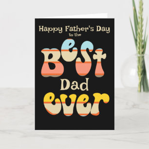 Bästa Pappa någonsin Retro Fars dag Helgkort