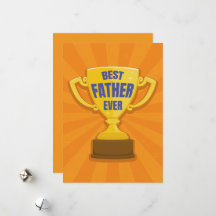 Bästa pappa någonsin Retro-trofécup för Pappa