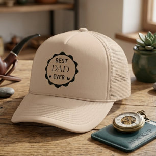 Bästa pappa någonsin Rolig fadersdagsdesign Keps