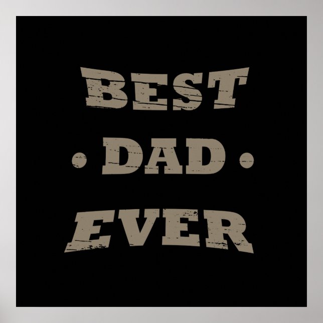 Bästa pappa någonsin rolig fars dag poster (Framsidan)