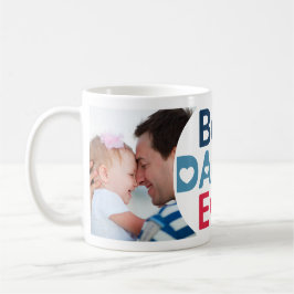 Bästa pappa någonsin. Rolig fotokollage Kaffemugg