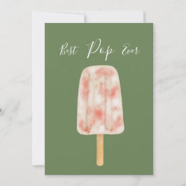 Bästa Pappa Någonsin Roligt Glass-pappdagskort Julkort