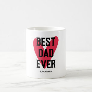 Bästa Pappa någonsin Rosa Heart Fars dag Kaffemugg