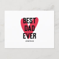Bästa pappa någonsin Rosa hjärta Fars dag