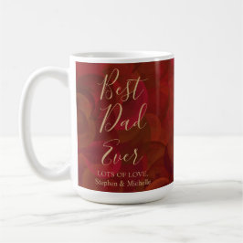 Bästa pappa någonsin Roströd Brun Fars dag Kaffemugg