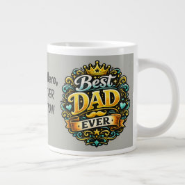 Bästa pappa någonsin Royal Crown Fars dag Jumbo Mugg