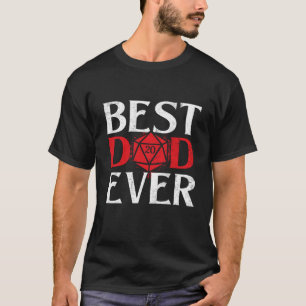 Bästa pappa någonsin - RPG Bordsspel D20 Bordsspel T Shirt