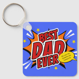 Bästa pappa någonsin seriehjälte fadersdag nyckelring