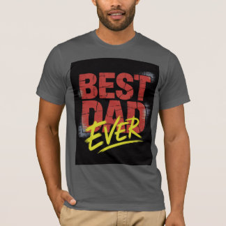 Bästa Pappa någonsin Shirt - djärv Distress Far's T