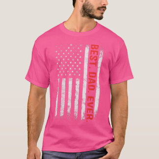 Bästa Pappa någonsin Shirt US American Flagga Gift T
