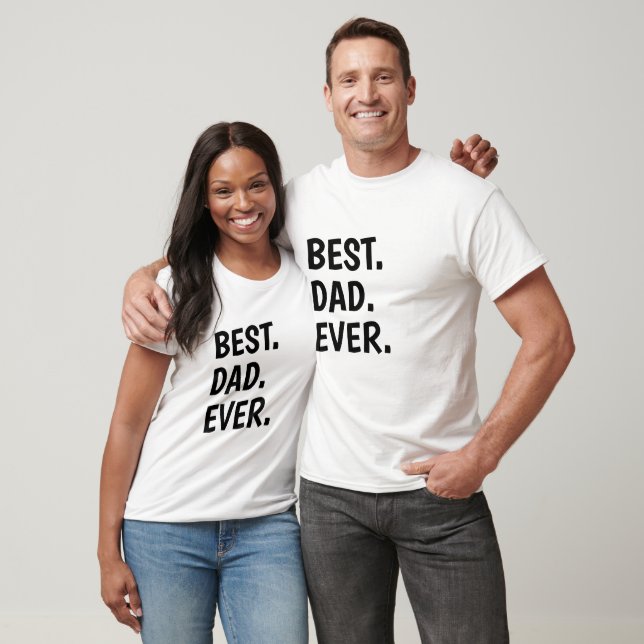 Bästa Pappa någonsin-skirt, futtig Pappa-gåva T Shirt (Unisex)