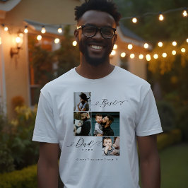 Bästa Pappa någonsin-skript | Familjefoto Keepsaké T Shirt