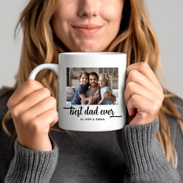 Bästa Pappa någonsin-skriptfoto Kaffemugg