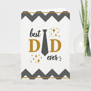 Bästa Pappa Någonsin slips Art Card Kort
